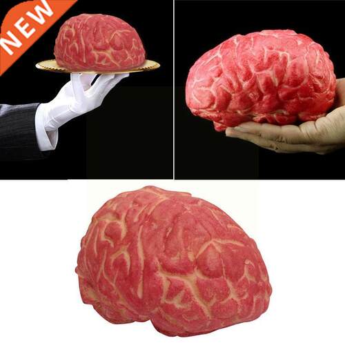 Squeezable Plastic Fake Brain Firm Halloween Toys Ghost Bar