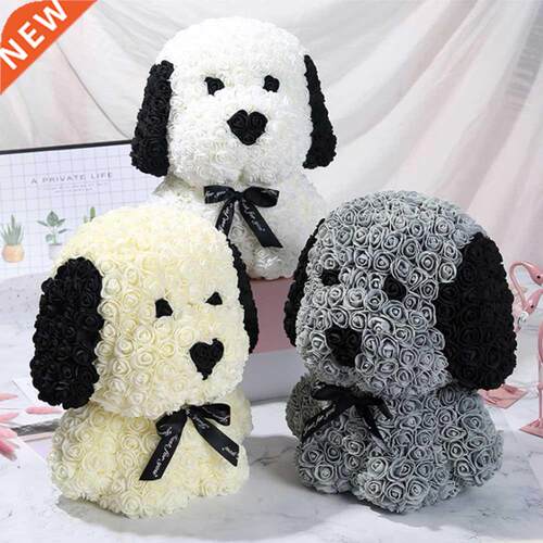 Teddy Rose Dog Artificial Flower Rose of Dog Christmas