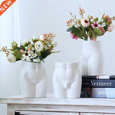 Human Body Flower Vase Ceramic Chic Modern Flower Vase Boho