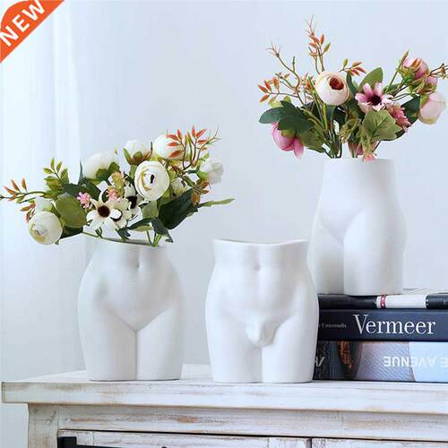 Human Body Flower Vase Ceramic Chic Modern Flower Vase Boho