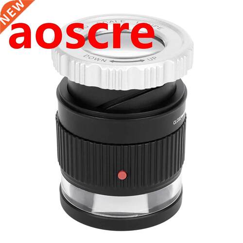 30X Adjustable Magnifier Magnifying Glass Metal Cylinder Typ