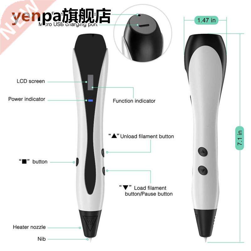 3D Pen For Kids Adults,Best Drawing Doodler 3D Printing Pen