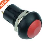 12mm Button IP67 Off Red Latching Switch