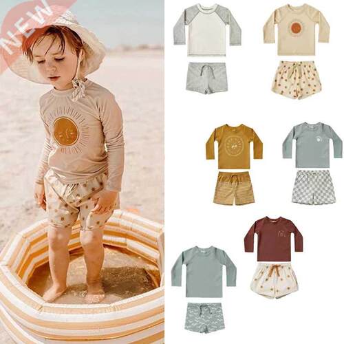 Boys Swimsuits UPF 50+ Brand New Summer Two Piece Children S