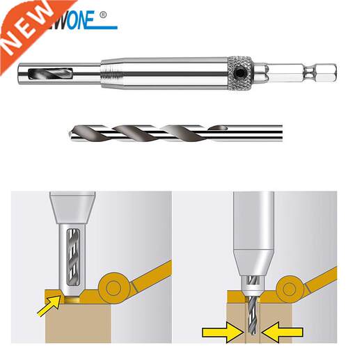 Core Drill Bit Set Hole Puncher Hinge Tapper for Doors Self