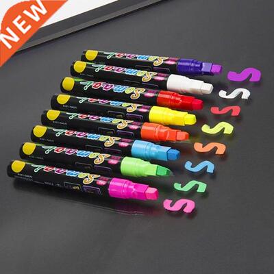 8 Colors Highlighter Fluorescent Liquid Chalk Marker Neon Pe