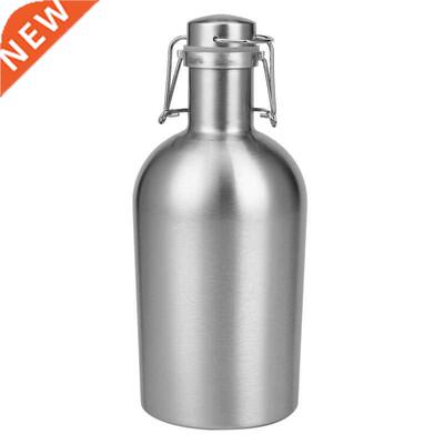 2L Stainless Steel Homebrew Beer Growler Secure Swing Top Li