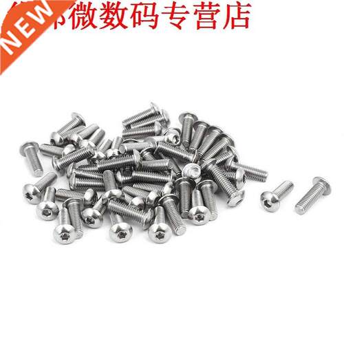 M5x16mm 304 Button Head Hex Hex Schroeven Bouten 55pcs