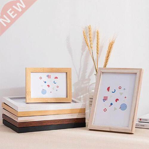 1 PC Wooden Photo Frame Picture Display Holder Home Office