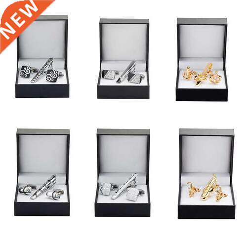 KC-999 High quality tie clip Cufflinks Gift Set 18 styles to