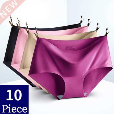 Trowridge 10PCS/Set Women's Panties Solid Seless Underwea