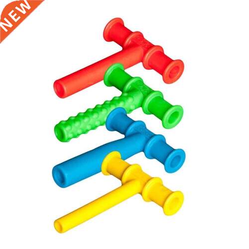 4PCS Chewing Tube Chewy Teether Baby Oral Motor Chew Tools T