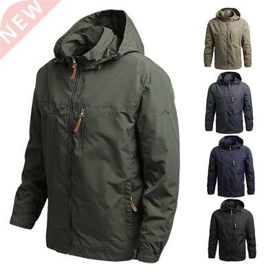 2022 Men Hooded Raincoat Winter Waterproof Skin Tactical Mil