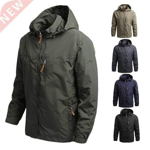 2022 Men Hooded Raincoat Winter Waterproof Skin Tactical Mil