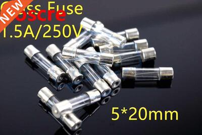 High quality fuse 1.5A 250V 5*20 glass fuse glass safety pip