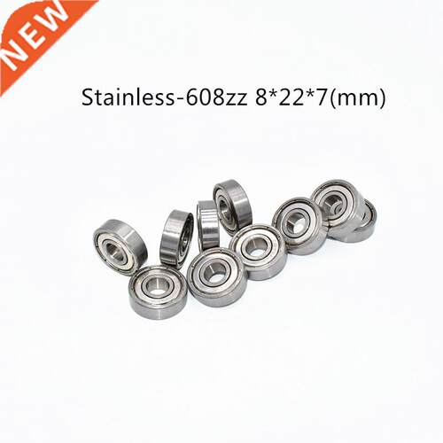 Stainless steel 10PCS S608ZZ 8*22*7(mm) free shipping anti