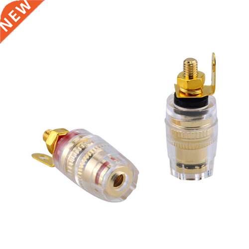 2PCS M4*33 Banana Connector 4mm Thread Amplifier Speaker Spa