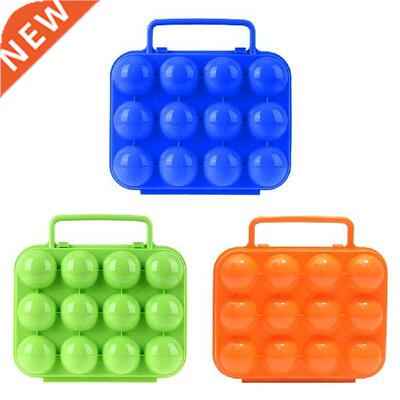 6/12 Grid Egg Storage Box Portable Plastic Egg Tray Holder