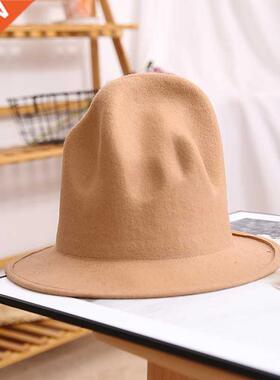 pharrell hat felt fedora hat for woman men hats black top ha