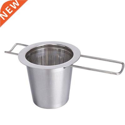 1pc Stainless Steel Tea Infuser Filter Long Handle Folding T