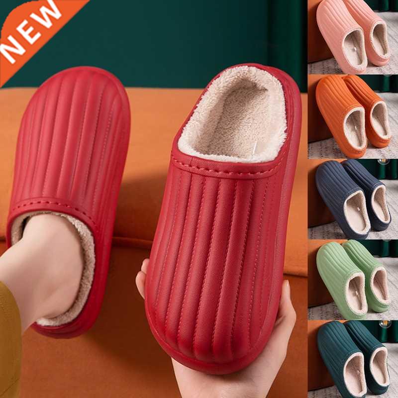 Waterproof Non-Slip Home Slippers Winter Warm Home Women Ind