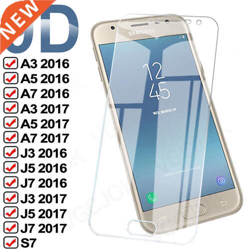 9D Full Protective Glass For Samsung Galaxy A3 A5 A7 J3 J5 J