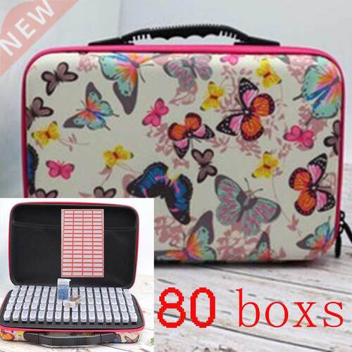 80 box diamond embroidery drill box Hand Bag Zipper Diamond