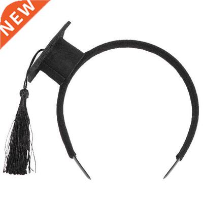 1pc Cap Hair Hoop Graduation Season Black Headband Party