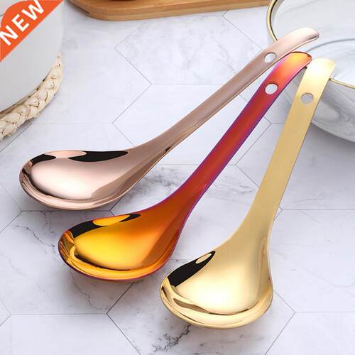 Soup Spoon Stainless Steel Food Grade Rust-proof Thickening