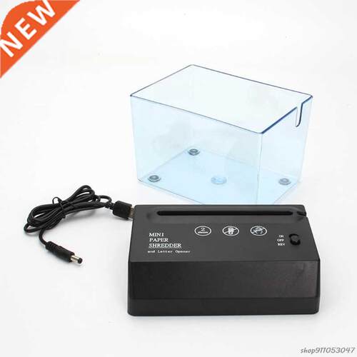 Portable Mini Paper Shredder Electric USB Battery Operated S