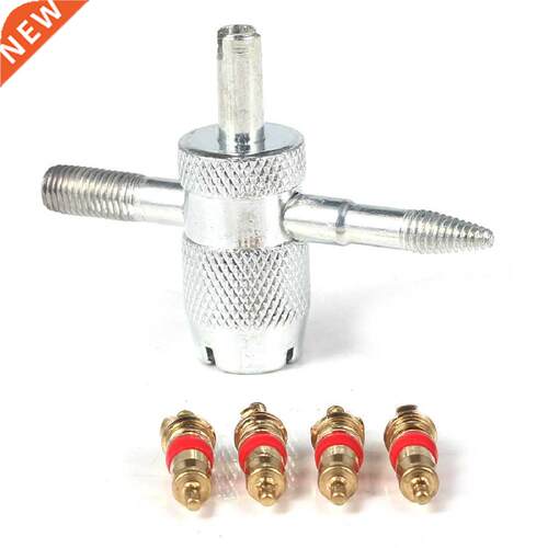 4-Way Tool 4 n 1 Valve Stem For Car Truck Bcycle