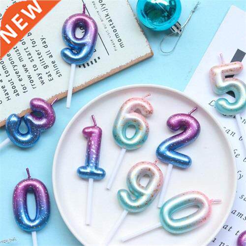 Starry Sky Digital Candles Birthday Cake Decoration One