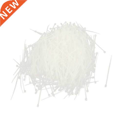 1000pcs 3.2inch inch Length White Cord Wire Strap Nylon Cabl