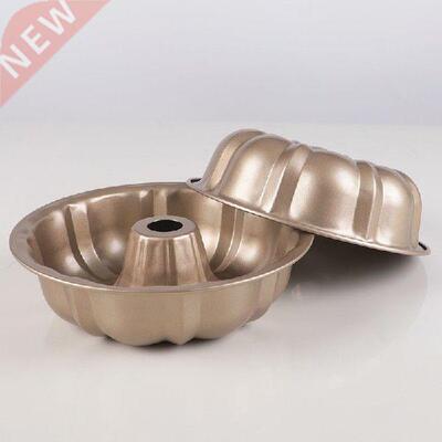 Non Stick Coating Golden Pumpkin Cake Mold Baking Tool High