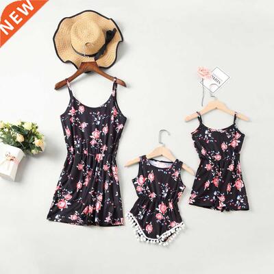 Baywell Summer Family Matching Outfits M-daughter Flowe