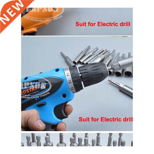 4pcs Set 6mm-12mm Hex Magnetic Nut Driver Set Socket Bit Ada