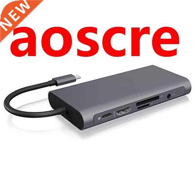 10 in 1 Type C Hub Splitter USB C to 4K VGA PD RJ45 Gigabit