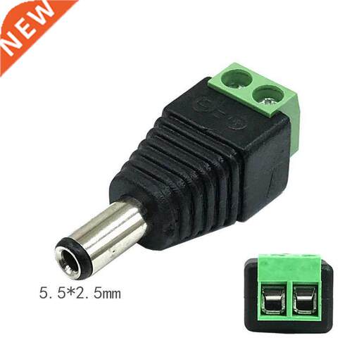 10 Pcs 12V 2.1 x 5.5mm DC Power Male Plug Jack Adapter