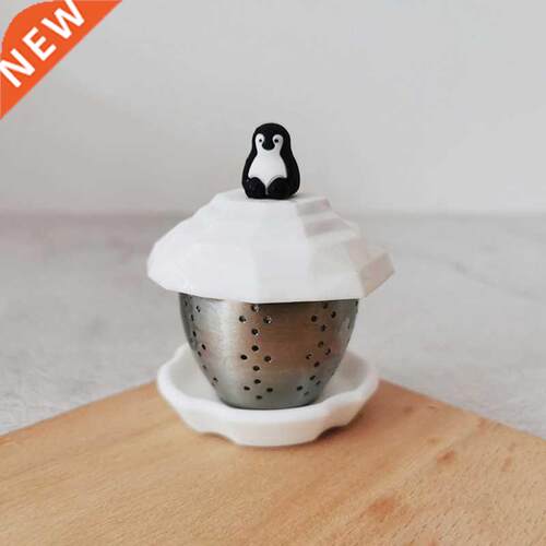 Floating Penguin Tea Strainers Reusable Tea Strainer Locking