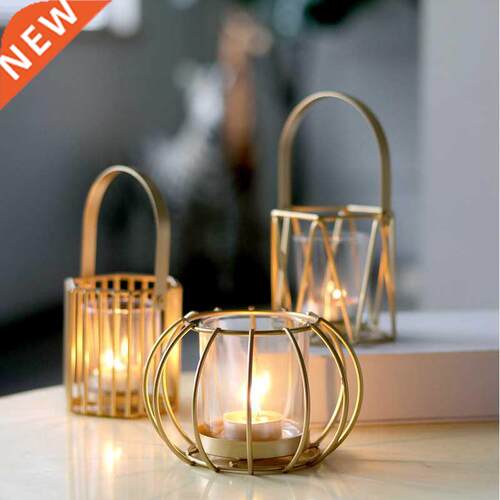 Hollow Candle Cup Gold Light Luxury Creative Decoration