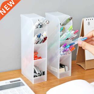 1pc Tilting Office Pen Holder Desktop Organizer Multifunctio