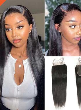 4X4 Straight Lace Closure Free/Middle/Three Part 8-20 Inches