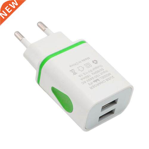 USB Wall Charger for Samsung Xiaomi Dual Port 2A Output Trav