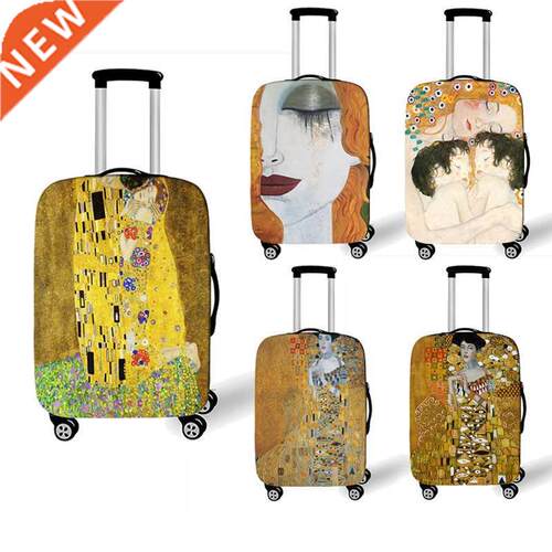 Oil Painting Tears / Kiss By Gustav Klimt Luggage Cover Wome