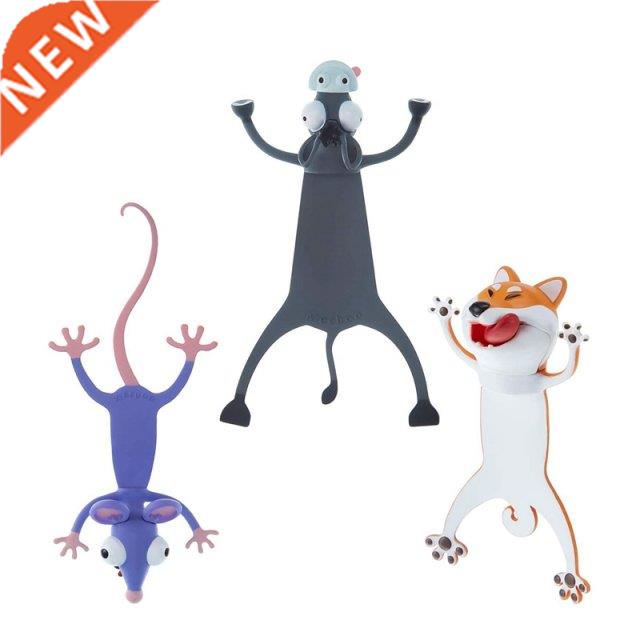 3 PCS 3D Cartoon Anmal Bookmark Readng Book Markers Funny图片