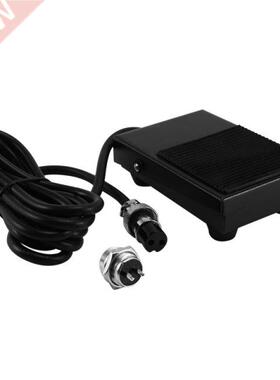 Hand Metal Foot Pedal Switch 1.8 Meters Cable 2 Pins Connect