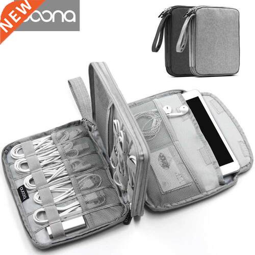 Boona Canvas phone Organizer USB Data Cable Earphone Wire