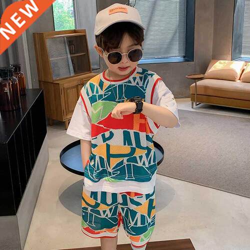 2022 summer Children Tracksuits Clothes Children Boys shirt+