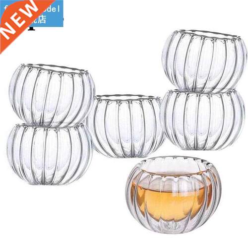 6pcs/set Heat-Resistant Glass Cups Creative Double Wall Insu
