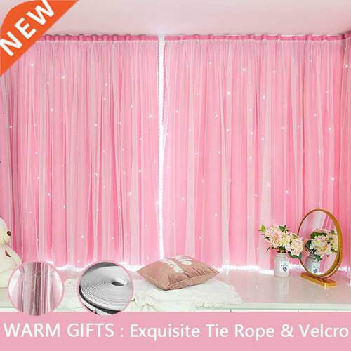 Punch Free VEL Curtains Blackout Window Home Decor Bedroom L